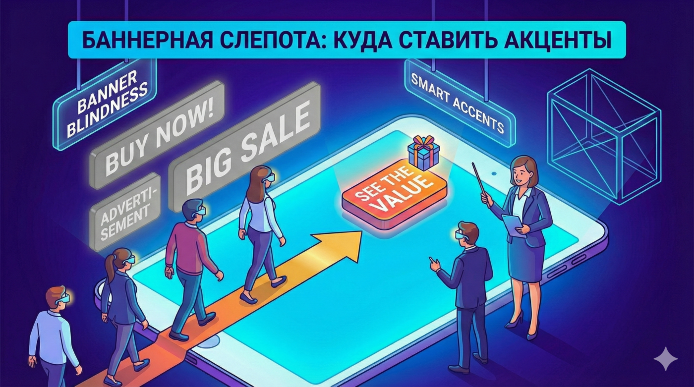 Баннерная слепота: Куда ставить акценты